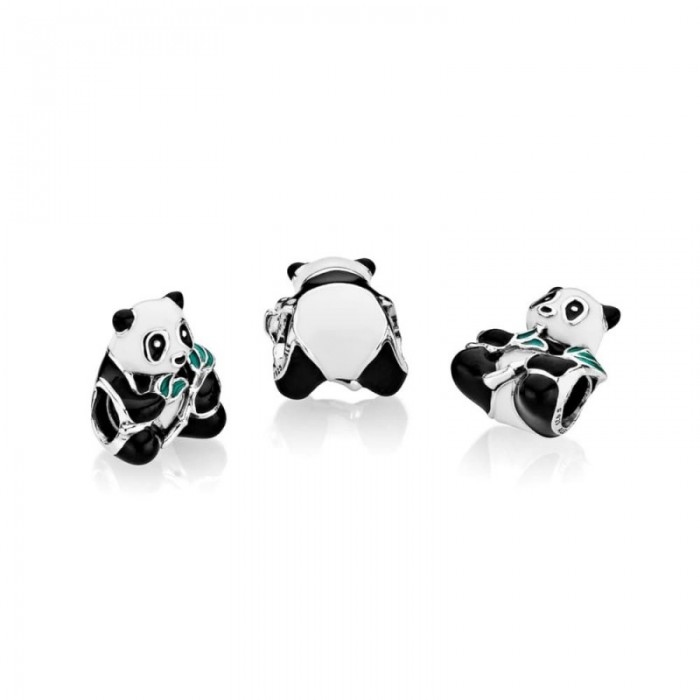 Pandora Charm-Sweet Panda-Mixed-Enamel Jewelry