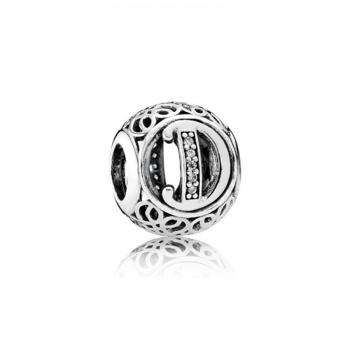Pandora Charm-Vintage D-Clear CZ Jewelry