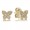 Pandora Earring-Butterfly Stud-Gold Jewelry