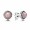 Pandora Earring-October Birthstone Pink Opal Birthstone Stud Jewelry