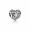 Pandora Charm-April Signature Heart-Rock Crystal Jewelry