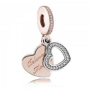 Pandora Charm-Beloved Mother Dropper Family-Rose Gold Jewelry