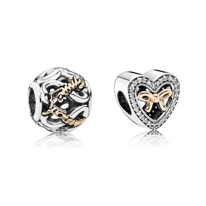 Pandora Charm-Bound By Love-CZ-Silver Jewelry