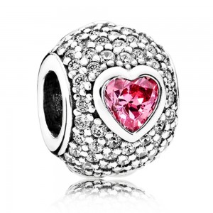 Pandora Charm-Captivated By Love-Cubic Zirconia Jewelry