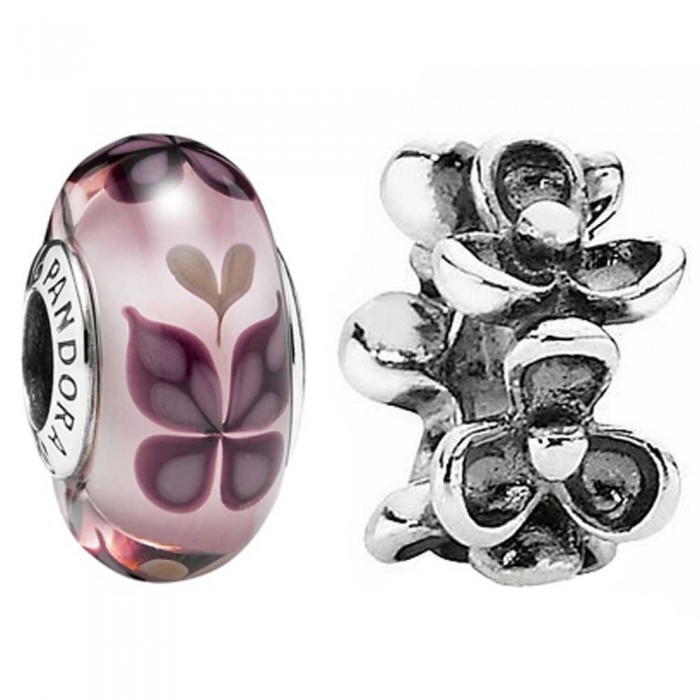 Pandora Charm-Floral Butterfly Butterfly Jewelry