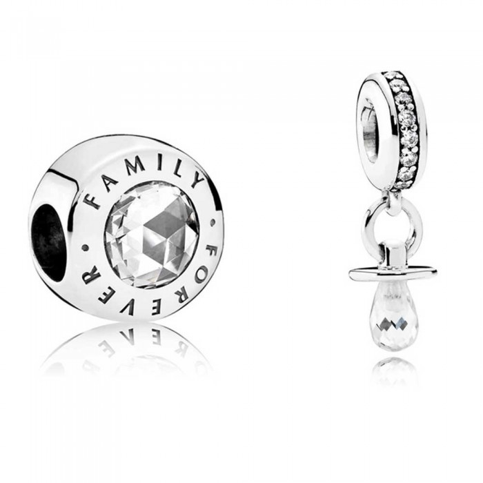 Pandora Charm-Forever Family-Silver Jewelry