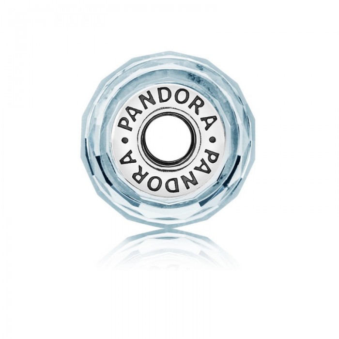 Pandora Charm-Frosty Mint Shimmer-Murano Glass Jewelry