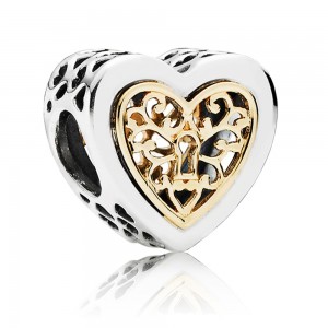 Pandora Charm-Locked Hearts Love Jewelry