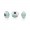 Pandora Charm-Mint Glitter-Murano Glass Jewelry