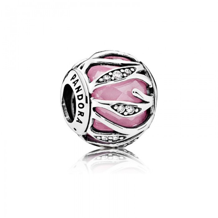 Pandora Charm-Nature's Radiance-Pink Clear CZ Jewelry