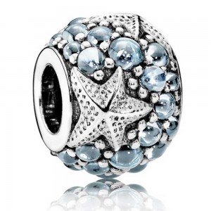 Pandora Charm-Oceanic Starfish Animal-Pave CZ Jewelry