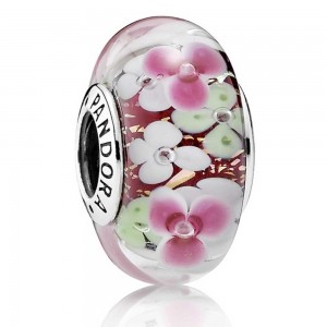 Pandora Charm-Oriental Bloom Floral-Silver Jewelry