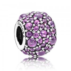 Pandora Charm-Shimme Droplets Floral-Cubic Zirconia Jewelry