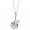 Pandora Necklace-Family Tree Pendant-Clear CZ-Silver Jewelry