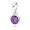Pandora Necklace-February Birthstone Amethyst Droplet Pendant Jewelry