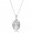 Pandora Necklace-Floral Daisy Lace Floral Pendant-Pave CZ Jewelry