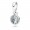 Pandora Necklace-March Birthstone Light Blue Crystal Droplet Pendant Jewelry