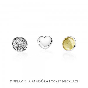 Pandora Necklace-November Petite Memories Birthstone Locket Jewelry