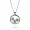 Pandora Necklace-Poetic Blooms Petite Memories Floral Locket-CZ Jewelry