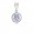 Pandora Necklace-Police Dangle-Blue Enamel Jewelry