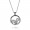 Pandora Necklace-Silver April Petite Memories Birthstone Locket Jewelry