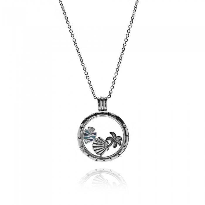 Pandora Necklace-Tropical Paradise Summer Locket Jewelry