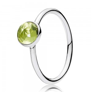 Pandora Ring-August Birthstone Droplet Birthstone-Silver Jewelry