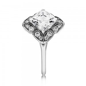 Pandora Ring-Crystallised Floral Fancy Jewelry