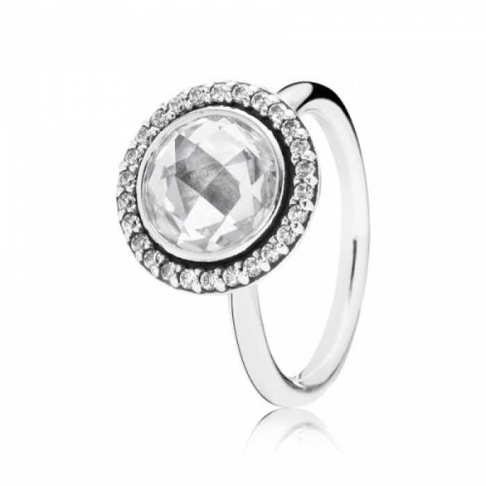 Pandora Ring-Faceted-Sterling Silver Jewelry