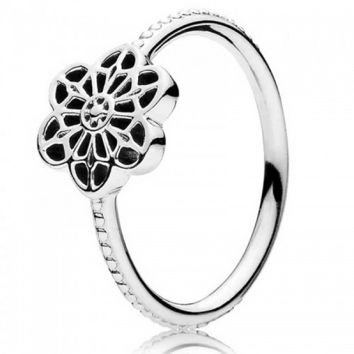 Pandora Ring-Floral Daisy Lace Floral Jewelry