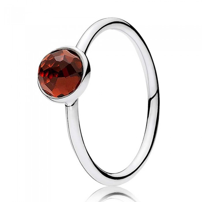 Pandora Ring-January Birthstone Droplet Birthstone-Silver Jewelry