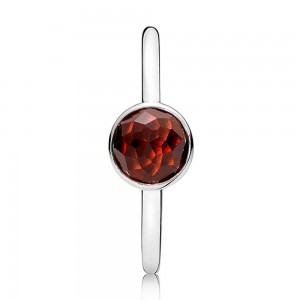 Pandora Ring-January Birthstone Droplet Birthstone-Silver Jewelry