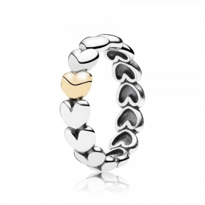Pandora Ring-Large Heart Love-Gold Jewelry