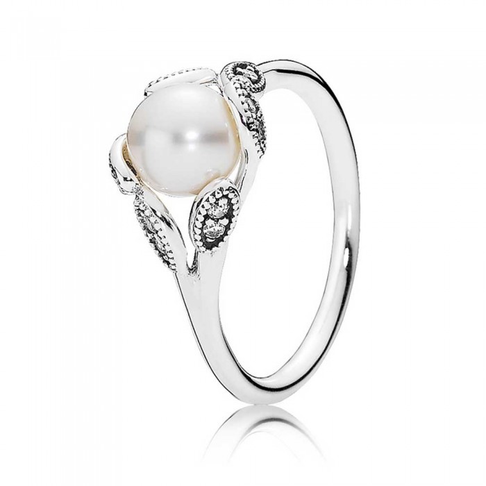 Pandora Ring-Luminous Leaves-Pearl Jewelry