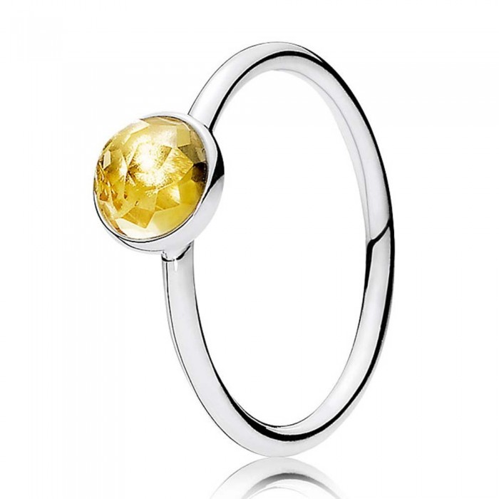 Pandora Ring-November Birthstone Droplet-Silver Jewelry