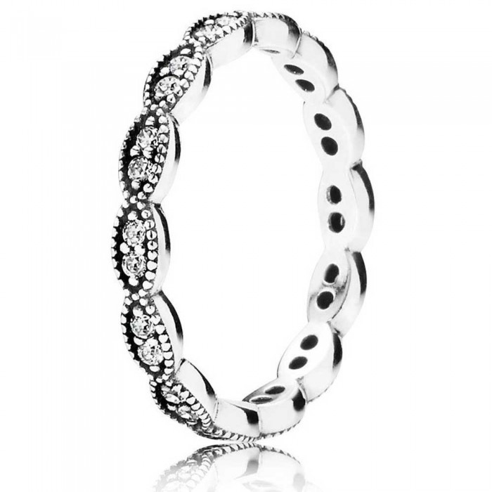 Pandora Ring-Oval Leaves Band Jewelry