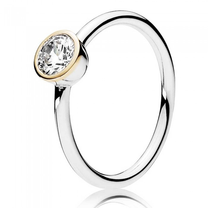 Pandora Ring-Petite Circle-Gold Jewelry