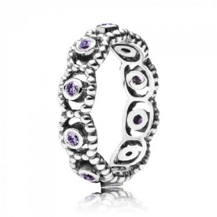 Pandora Ring-Purple Romance Jewelry