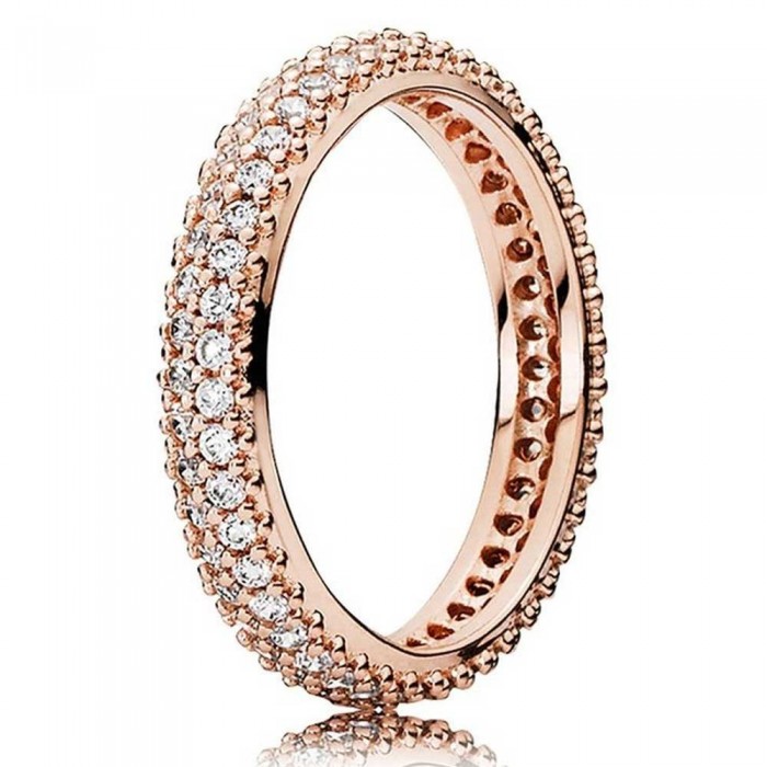 Pandora Ring-Spiration-In Band-Rose Gold Jewelry
