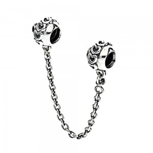 Pandora Safety Chains-Hearts Love Jewelry