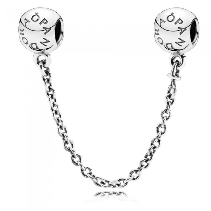 Pandora Safety Chains-Logo-925 Silver Jewelry